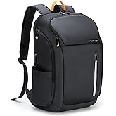 Ponhog 18 Inch Laptop Backpack for Men, Business Travel Anti-Theft Backpack with USB Charging Port, Water Resistant Computer Bag Carry On Flight Approved for Work College Weekender, Black