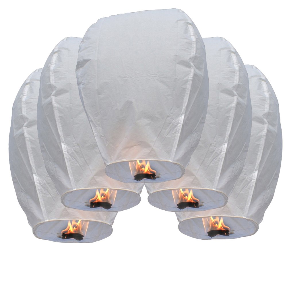 20 Pcs Chinese Sky Fly Fire Paper Lanterns Wish Balloon Wishing Large