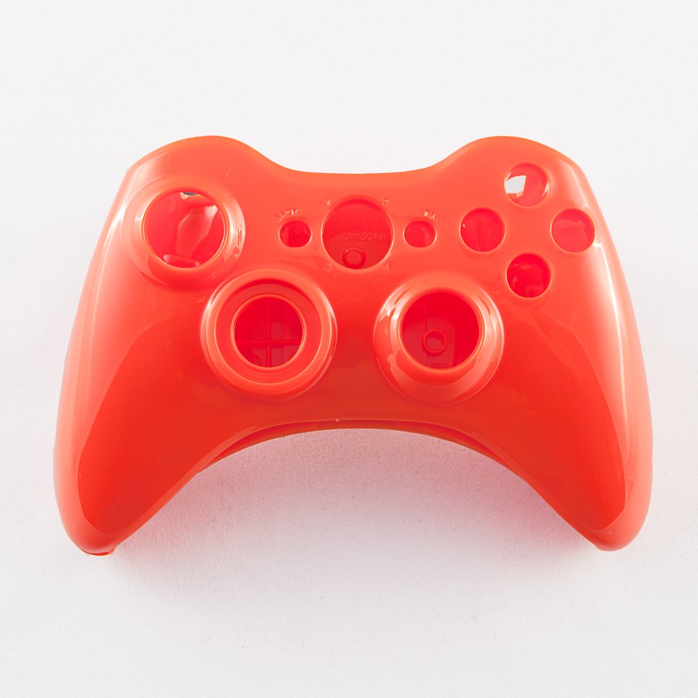 Glossy Orange Custom Controller Shell for XBOX 360 Video Games