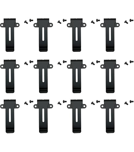 9 Clip Da Cintura KBH-12 Per Palmari Kenwood TK-3140, TK-3160, TK-3170, TK-3360 E Serie NX