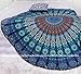 Popular Handicrafts Round Tapestry Wall Hanging Ombre Hippie Mandala Bohemian Hippy Intricate Indian Tapestries Tablecloth 70 Inches,(178cm) Navy Blue