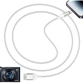 HGCXING Micro USB 3.0 for Lightning Cable,DSLR Digital Camera OTG Adapter | for Panasonic G9,3.3FT 1M Photos/Videos Transfer Cord for iPhone 14 13 12 11,480mbps High Speed for Nikon D5,Not for Charging