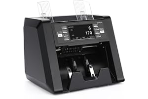 CASHTEK N30 Money Counter Machine Mixed Denomination, Multi Currency Value Count, CIS/UV/MG/IR Counterfeit Detection, Printer Enabled Cash Counter for Business