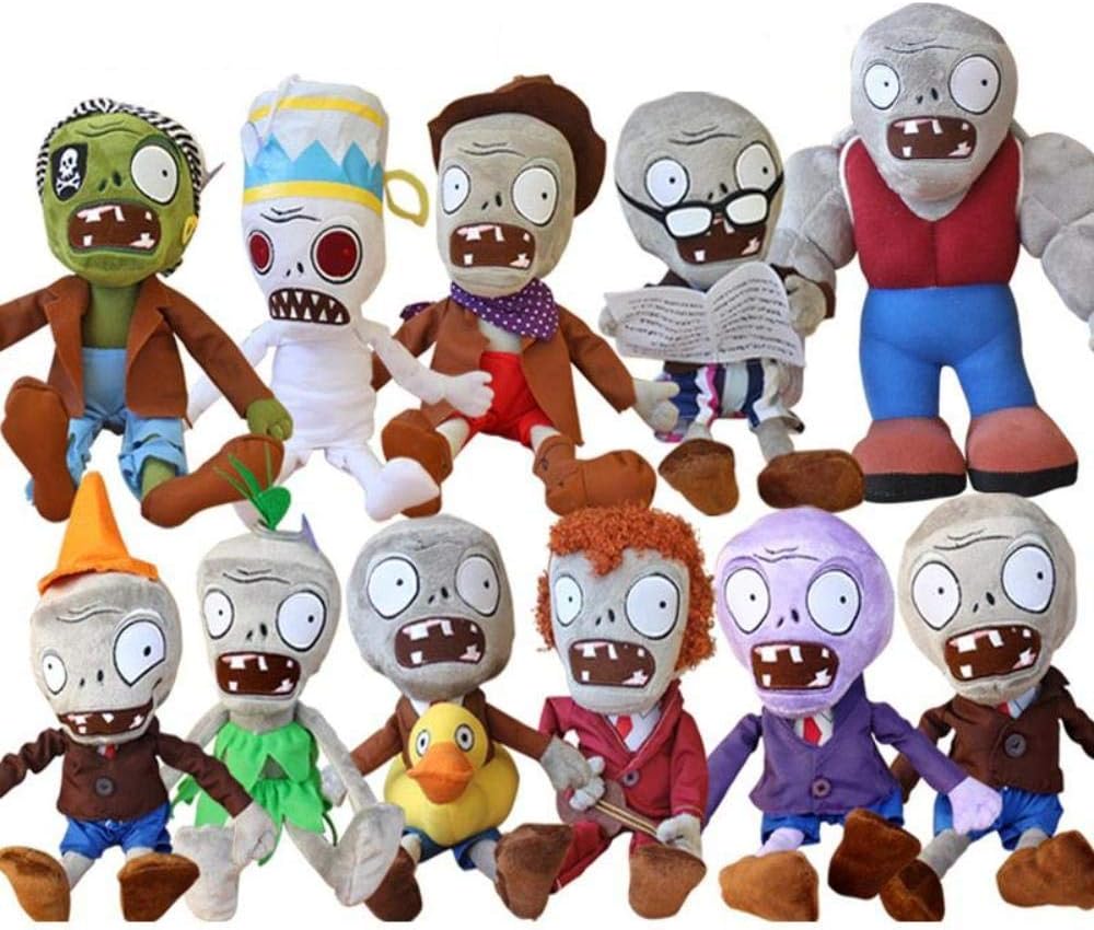 solazi Plants vs Zombies Plush Toys 30cm PVZ Gargantuar Hats Pirate Duck Zombie Plush Stuffed Toys Doll Soft Toy