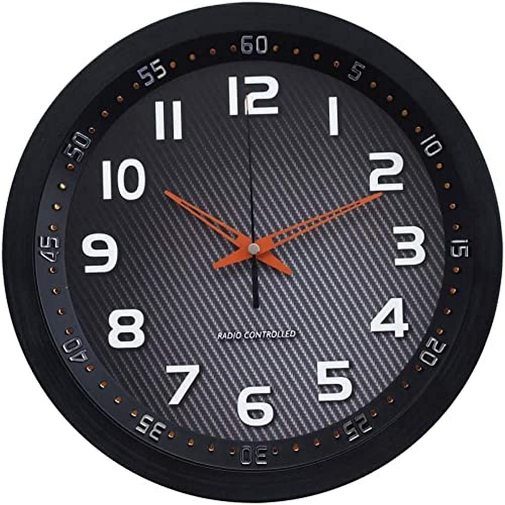 Technoline WT 8972 Radio Wall Clock Black/Amber
