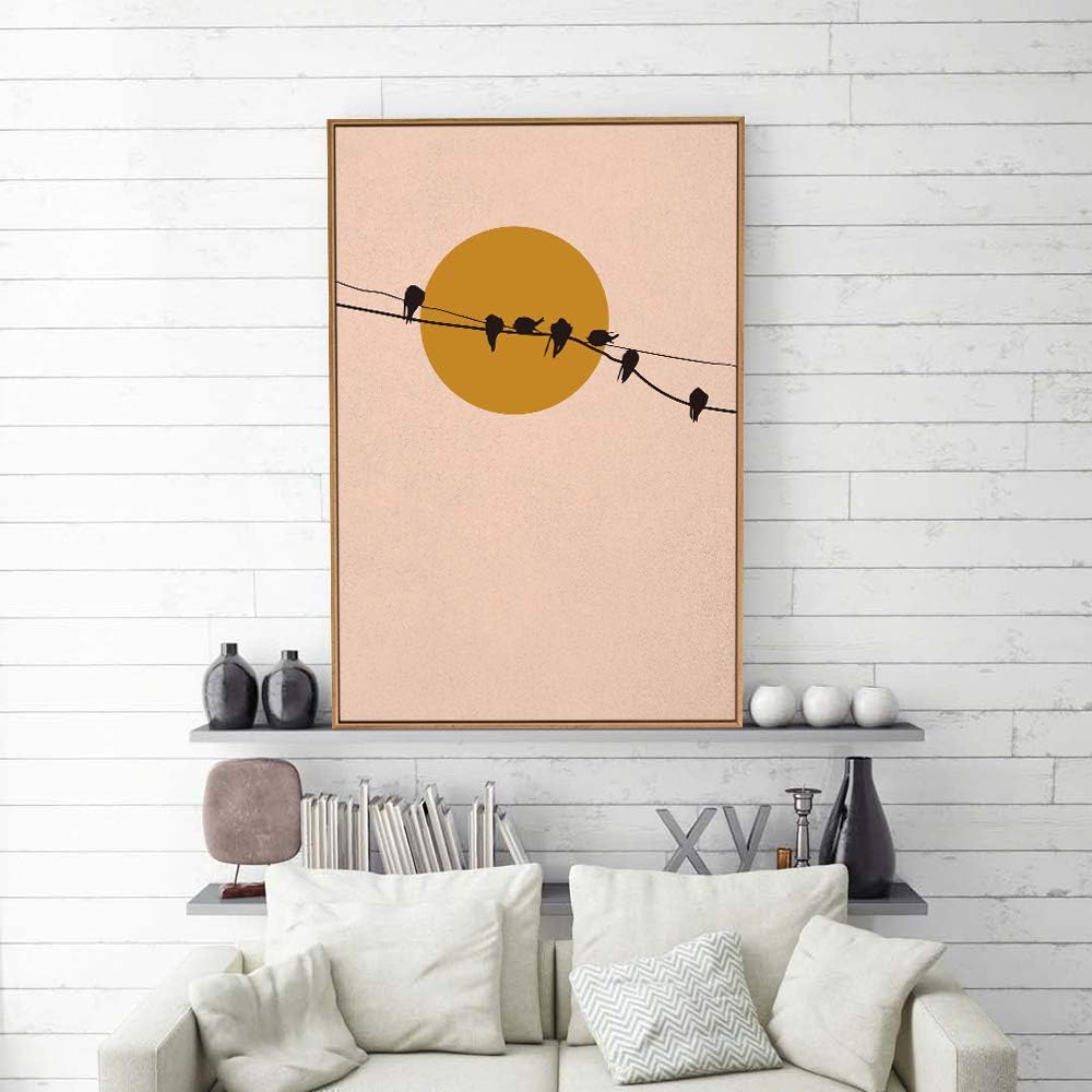 signwin Framed Canvas Wall Art Nordic Abstract Canvas Prints Home Artwork Decoration for Living Room,Bedroom - 16x24 inches