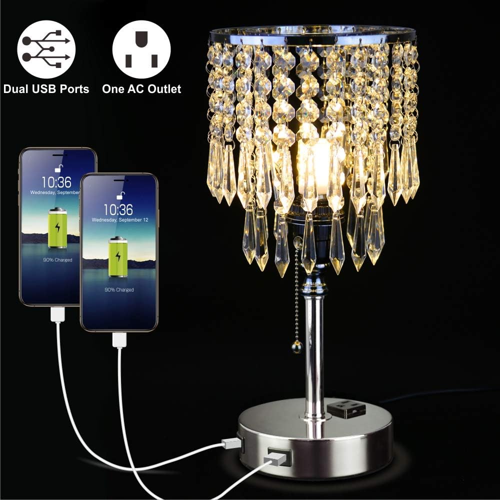 Best crystal table touch lamp set of 2