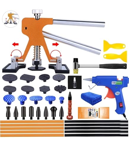 Kit De Réparation De Bosse à Froid Pour Voiture - Colle Spéciale 75 G - Enlève Les Bosses Sans Peinture - Facile à Utiliser - 10