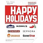 Multi-Brand Choice Cards Happy Holidays Gift Card