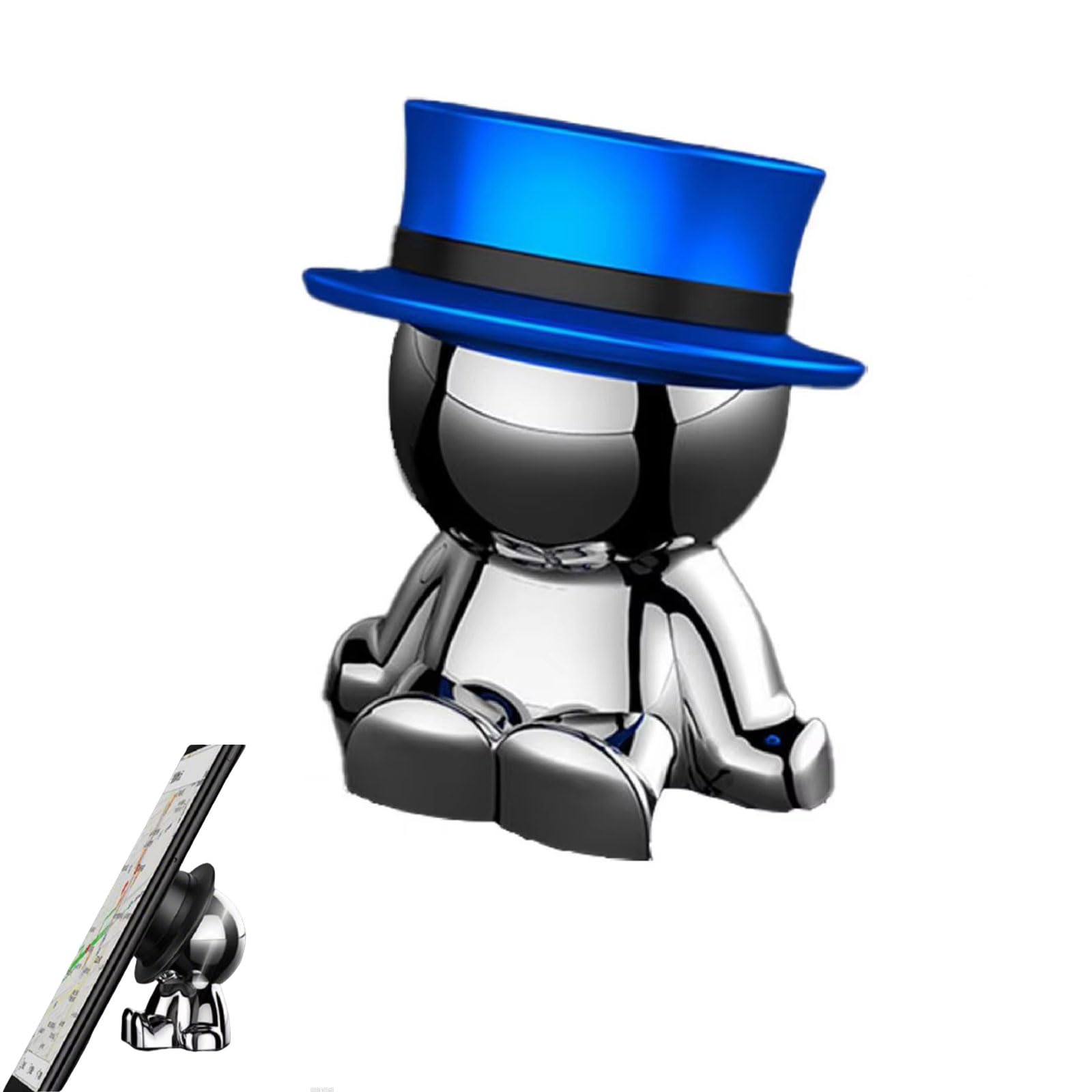 ANKIA - Magnetic Car Dashboard Phone Holder in Man Shape - Compatible with iPhone, iPad and Samsung Galaxy