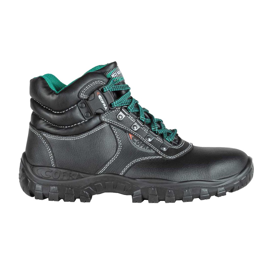 Cofra TA020-000.W46 Work Shoes, "Plutone", Size 11, Black - EN safety certified