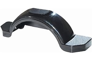 Fulton Trailer Plastic Fender, 12-Inch Tire Size, Black