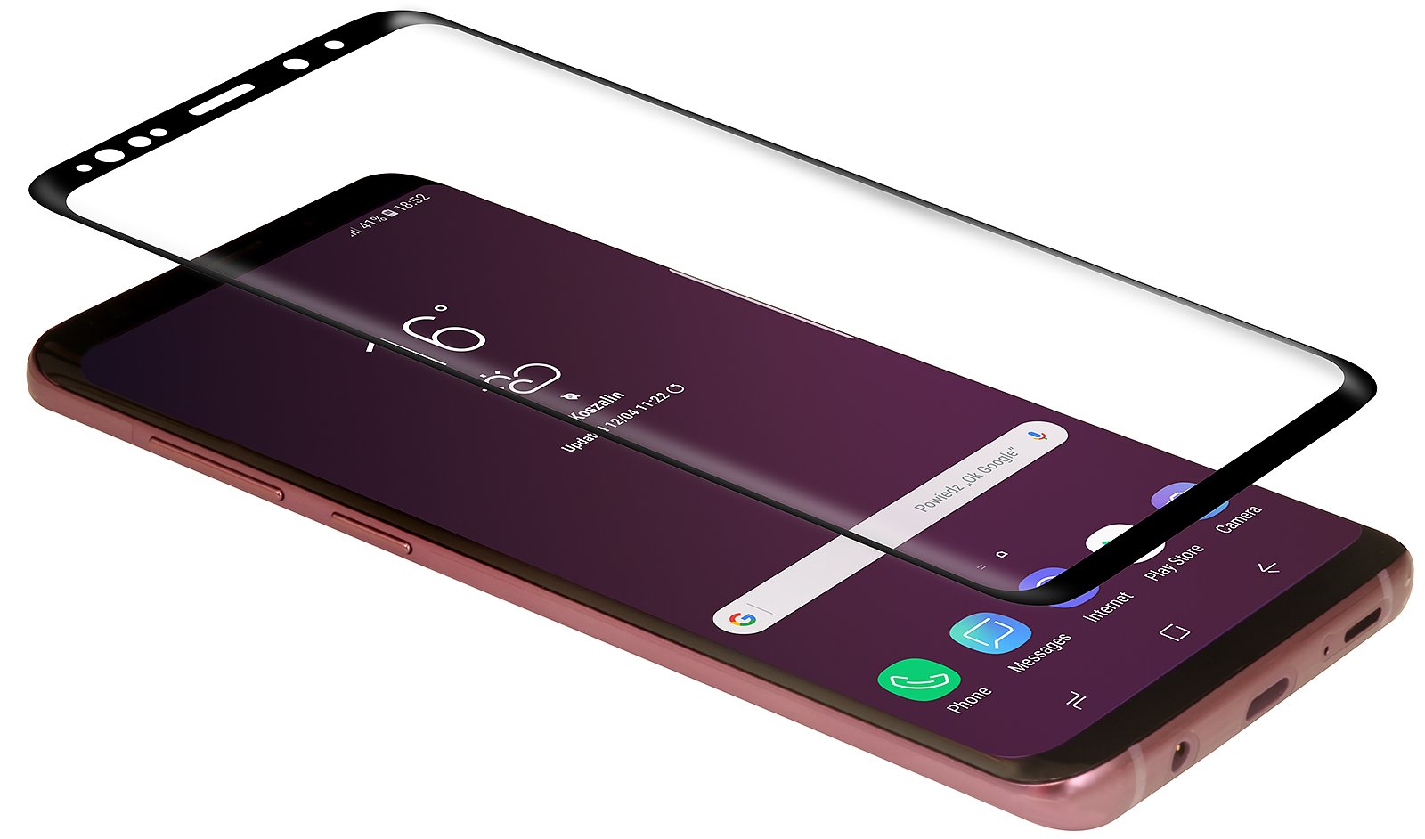 StilGut Screen Protector Compatible with Galaxy S9+ (Plus), Full Coverage Edge to Edge with Black Frame, 2 Pack