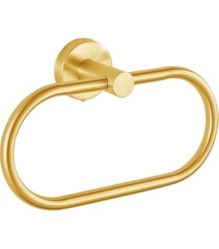 Towel Holder, Self Adhesive Towel Ring For Bathroom, SUS 304 Stainless Steel Hand Towel Rail Rack