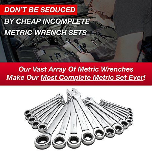 Jaeger 18pc MM/Metric TIGHTSPOT Ratcheting Wrenches MASTER SET With