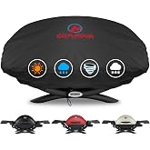 Comnova Weber Q Series Grill Cover - Heavy Duty &amp; Waterproof, 26.5 Inch BBQ Cover for Q1000, Q1200, Q1400