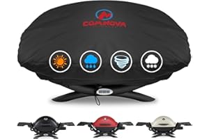 M COMNOVA OUTDOORS Comnova Grill Cover for Weber Q Series - 7111 BBQ Cover for Weber Q2000 and Q200 Series Gas Grill Heavy Duty & Waterproof, 33 Inch Barbecue Cover for Weber Q2200, Q2000, Q2400, Q200, Q220 and More