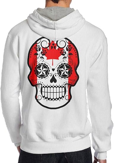 men's back print hoodie