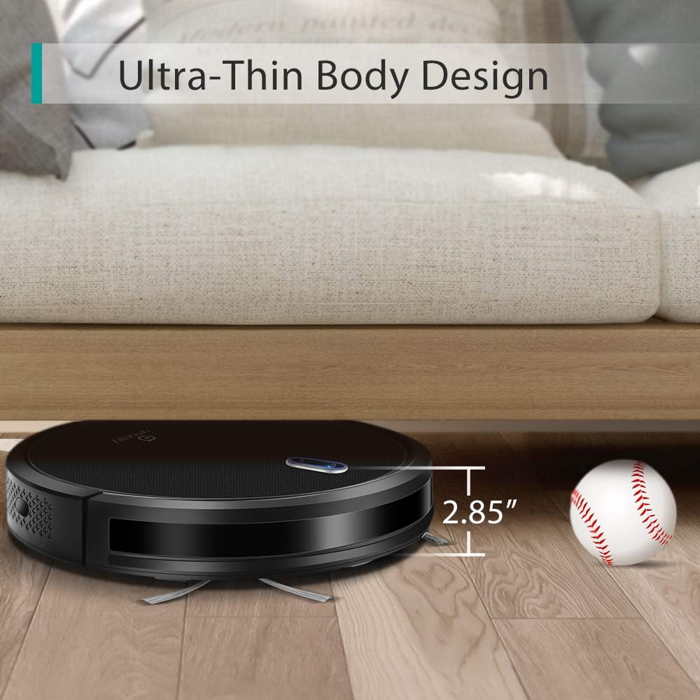 Amarey A800 Robot Vacuum, 1400PA Super Suction, 2.7inch Super Thin, 100mins Long Lasting,Self-Charging, Timing Function, Multiple Cleaning Modes, Best Robot Vacuums for Pet Hair, Hard Floor, Carpet: Home & Kitchen