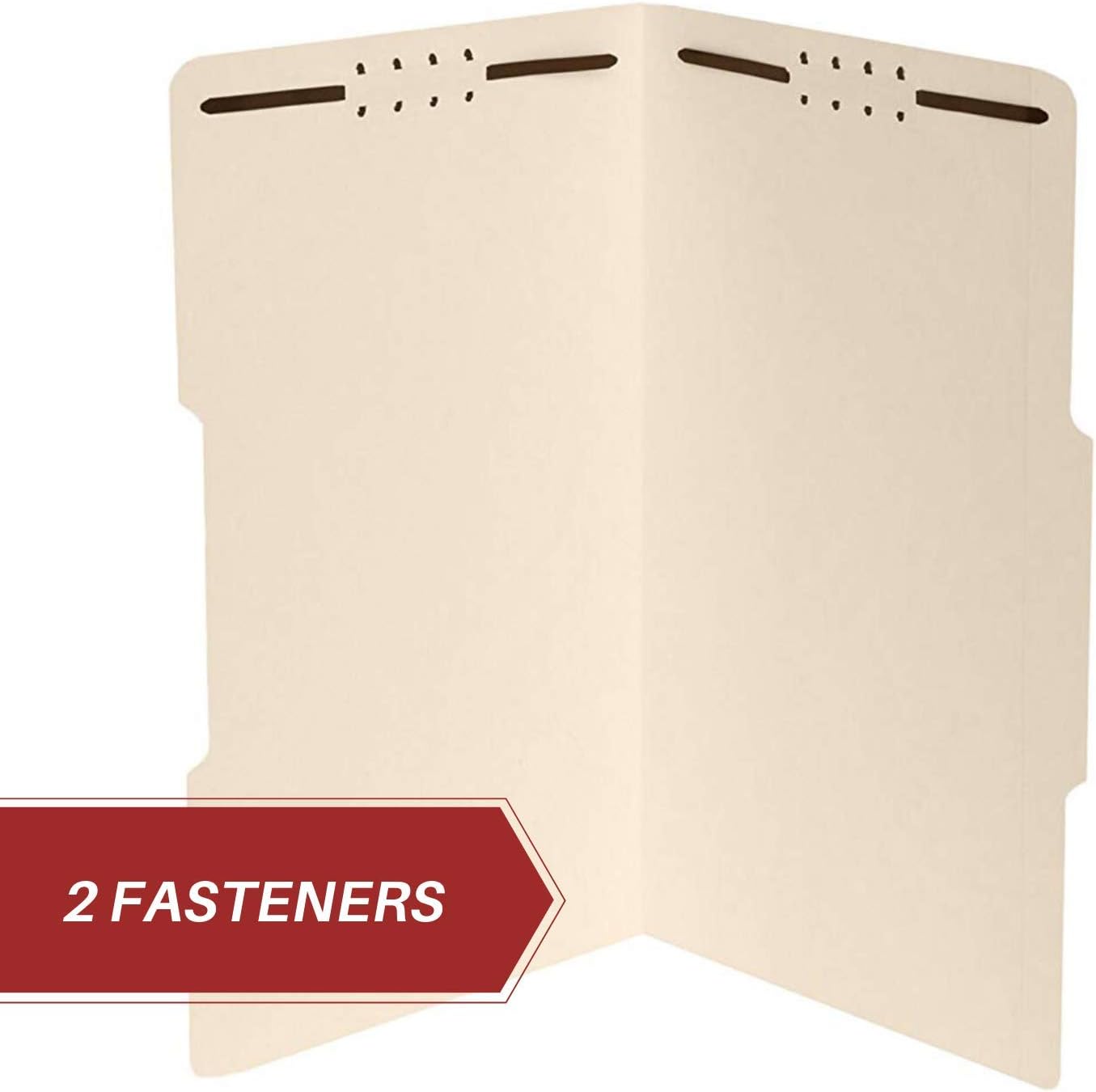 The File King - Manila File Folder - Legal Size - 1/3 Cut Top Tab in Assorted Positions for Filing Cabinets and Drawers - Box of 50 : Office Products