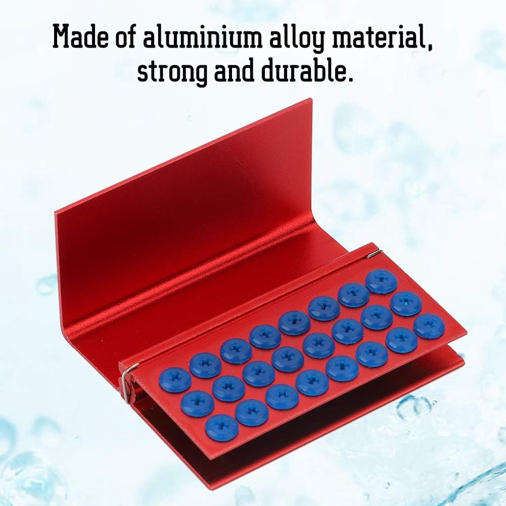 SunshineFace Disinfection Box, 24 Holes Aluminium Alloy Disinfection Box Dental Burs Holder Autoclavable Dentist Tool - Image 4