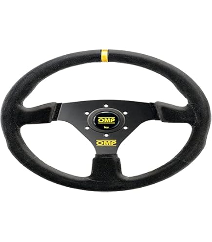 Amazon.com: OMP - RS Steering Wheel Black/Yellow D 350 (OD0-2055