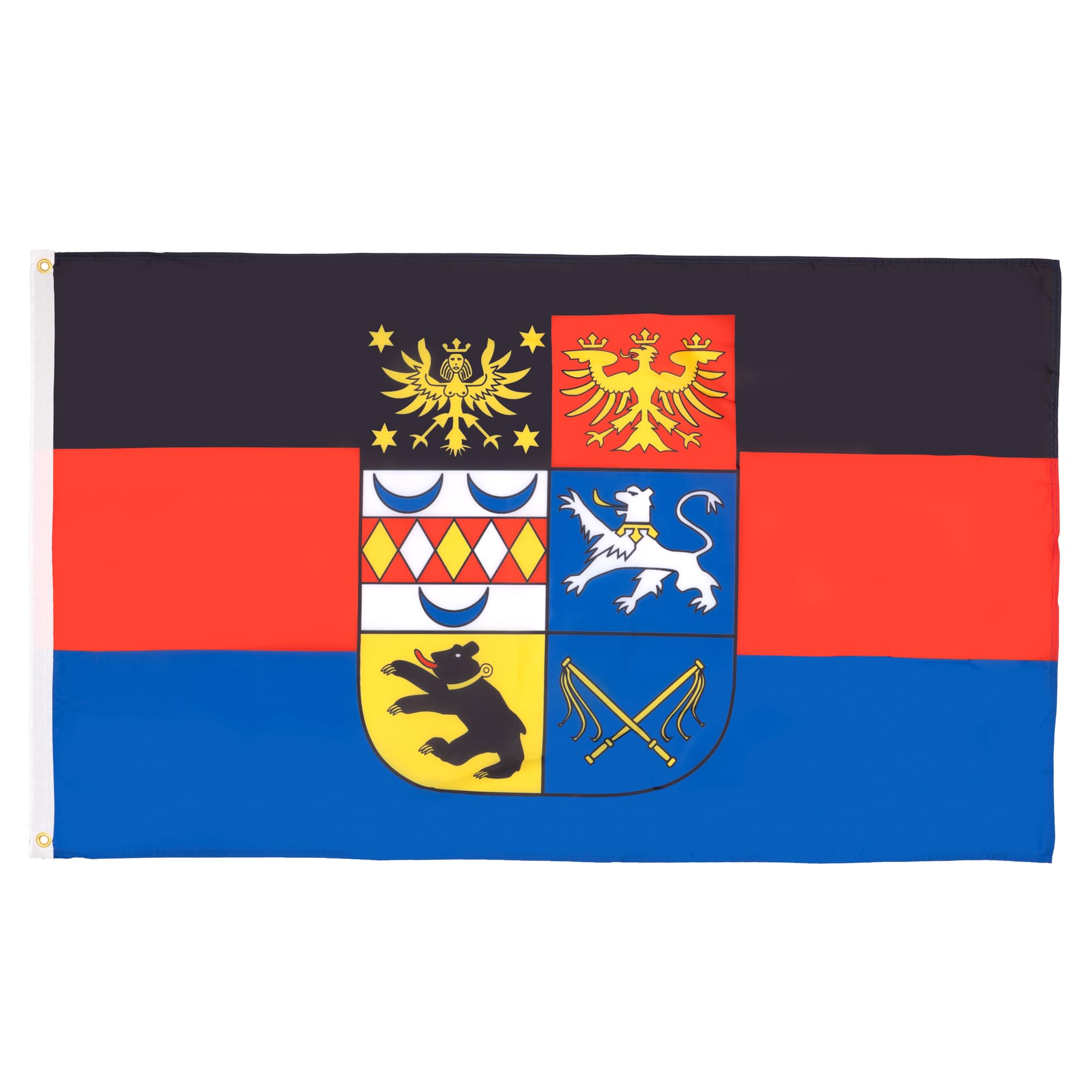 AZ FLAG - East Frisia Flag - 2x3 Ft - 100D Polyester Eastern Friesland - Ostfriesland Banner with Two Metal Grommets - Fade Resistant - Vivid Colors - 2' x 3' Feet - 90x60 Cm