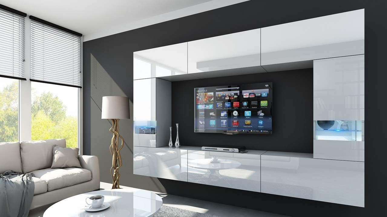 HomeDirectLTD FUTURE 29 Wall Console Unit, Premium Entertainment