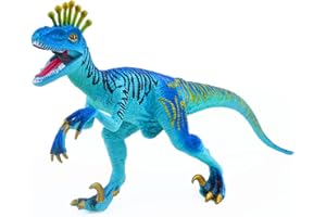SIENON Dinosaur Figure Toys, Triassic Jurassic Dinosaur Toy 7 Inch, Educational Realistic Eoraptor Dinosaur Model Plastic Hand-Painted Dinosaur Figurine Toy for Dinosaur Party Cake Topper Decoration