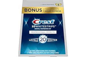 Crest 3D Whitestrips Professional Effects, Whitestrip 3D White, Teeth Whitening Strip Kit, 44 Strips (22 Count Pack), Crest T