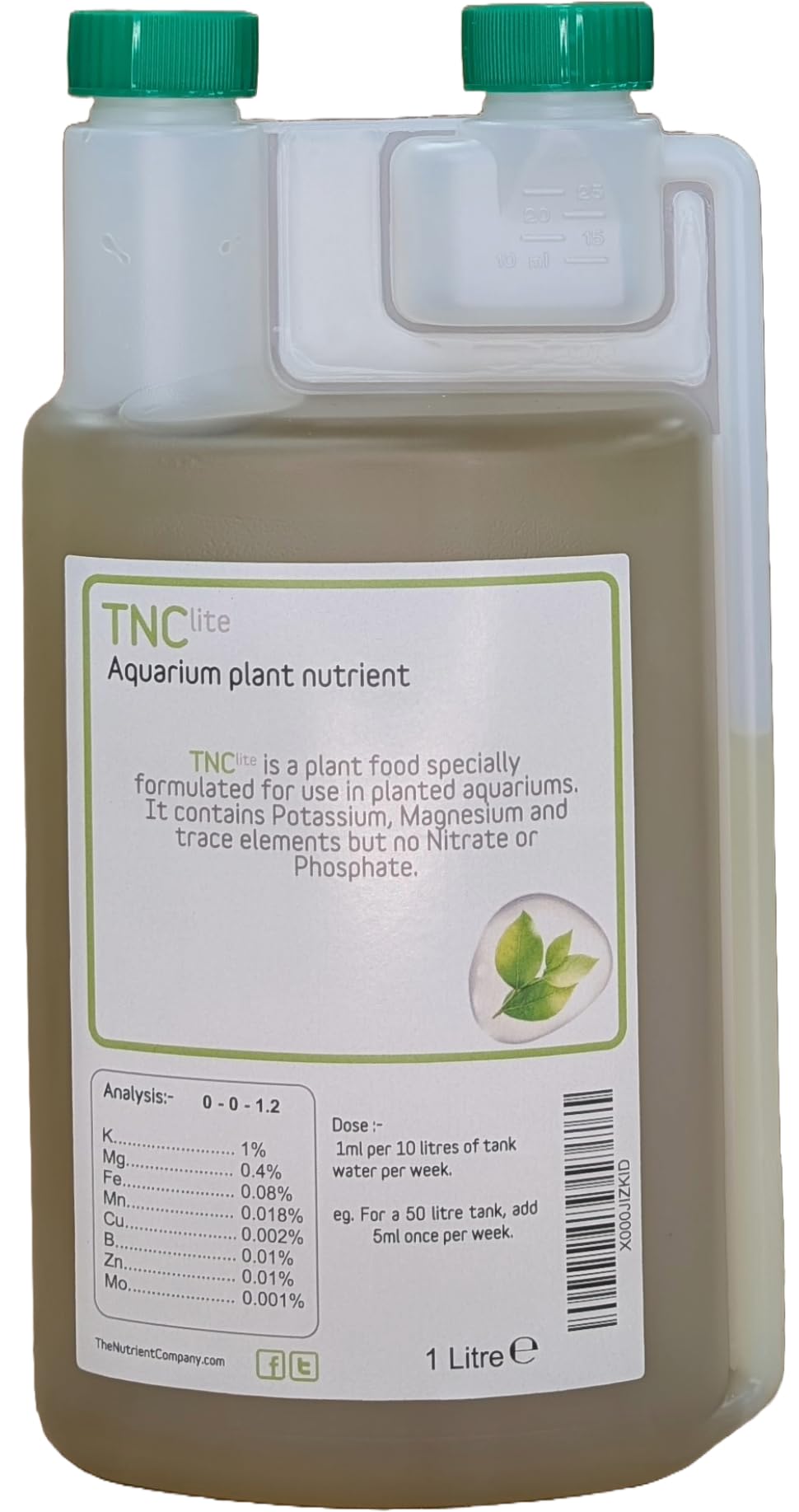 TNC Lite - Aquarium plant food/Aquatic fertiliser WITHOUT Nitrate and Phosphate (1000ml)