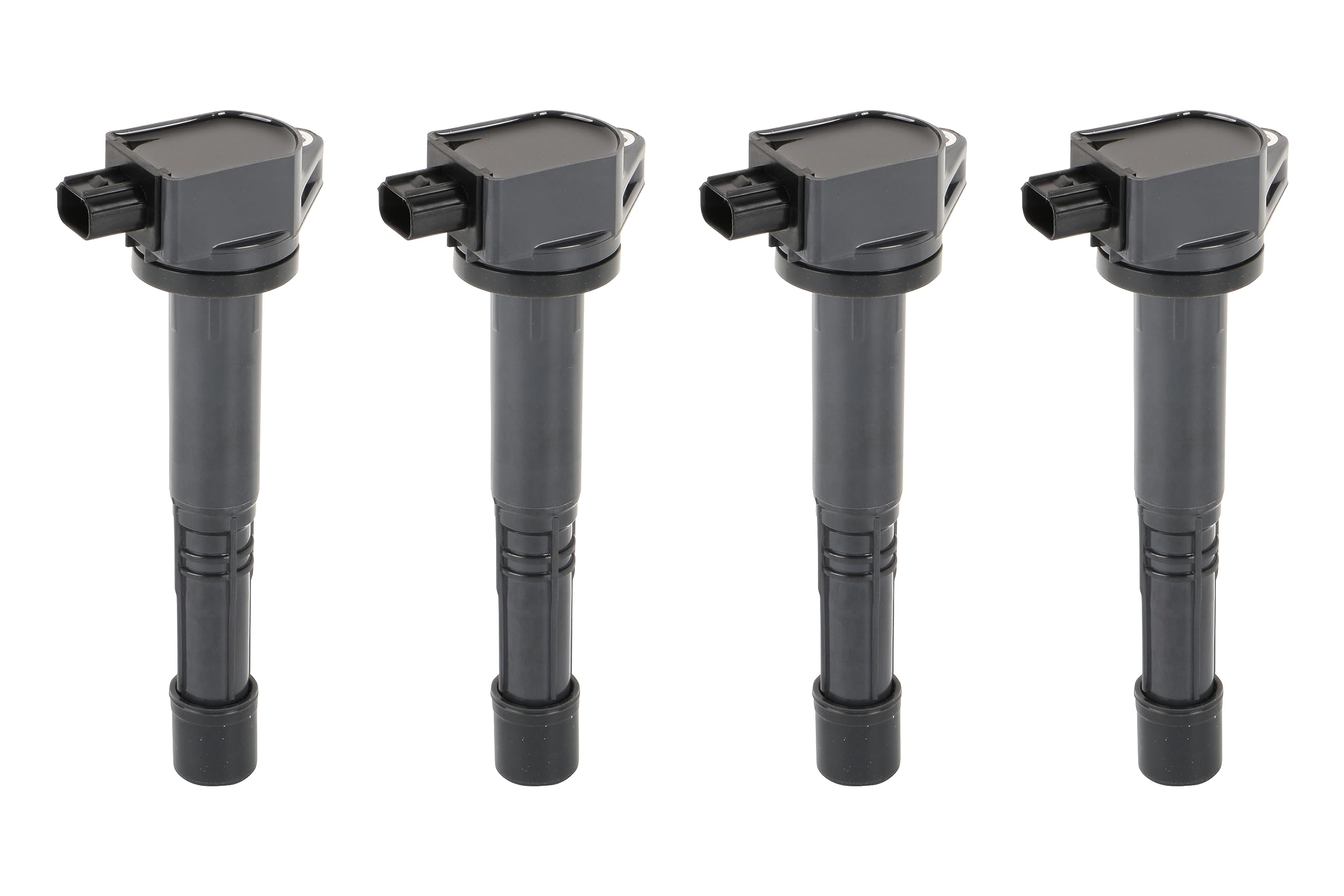 Photo 1 of Ignition Coil Pack Set of 4 - Compatible with Honda, Acura 2.4L Vehicles - 2008-2012 Accord, 2012-2015 Civic SI, Crosstour, 2010-2014 CR-V, 2013-2015 ILX - Replaces UF602, C1662, 30520R40007, 5C1719