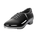 Linodes PU Leather Lace Up Tap Shoe Dance Shoes for