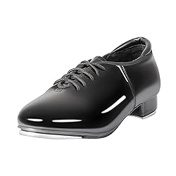 Linodes PU Leather Lace Up Tap Shoe Dance Shoes for