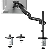 ErgoFocus Single Monitor Mount fits 13-32" Computer Screen, Heavy Duty Single Monitor Desk Mount Hold up to 19.8lbs, Height A