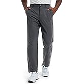 Men's Golf Pants 30"/32"/34" Lightweight Stretch Work Dress Office Travel Slacks Business Casual Trousers