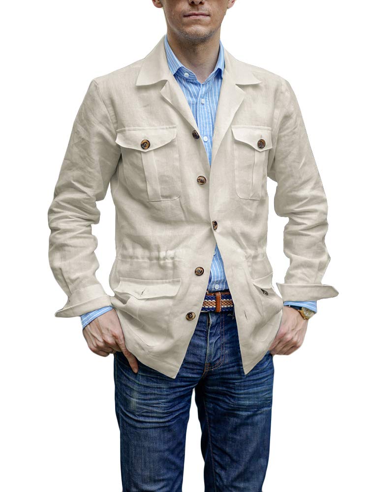 mens lightweight linen jacket