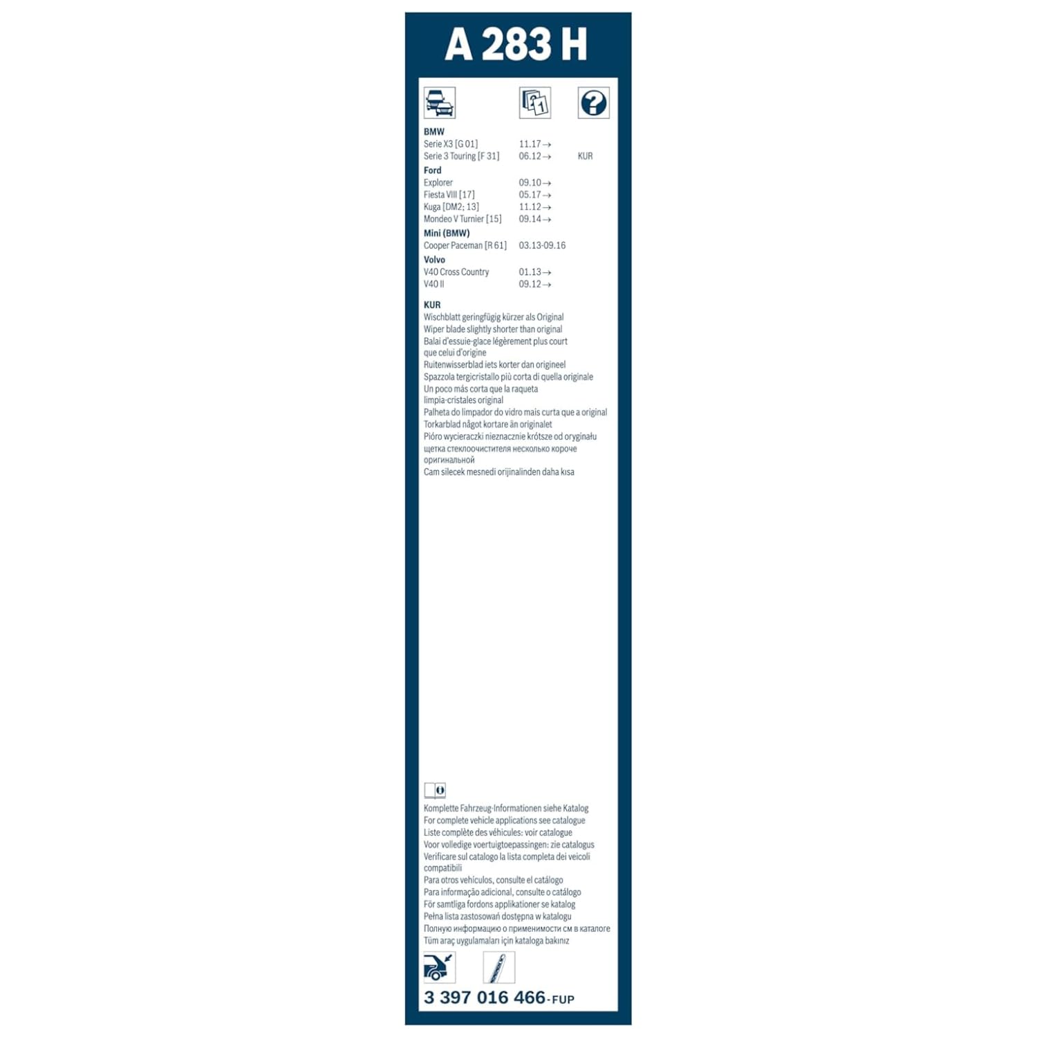 BOSCH Wischblatt A283H 3
