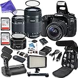 Canon EOS 80D Digital SLR Camera with Canon EF-S 18-55mm f/3.5-5.6 IS STM Lens + Canon EF-S 55-250mm f/4-5.6 IS STM Lens + Canon EF 50mm f/1.8 STM Lens + ULTIMATE DigitalAndMore Creator Bundle