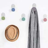 5pcs Self-Adhesive Kids Coat Hooks Colorful Cartoon Animal Pattern view 4
