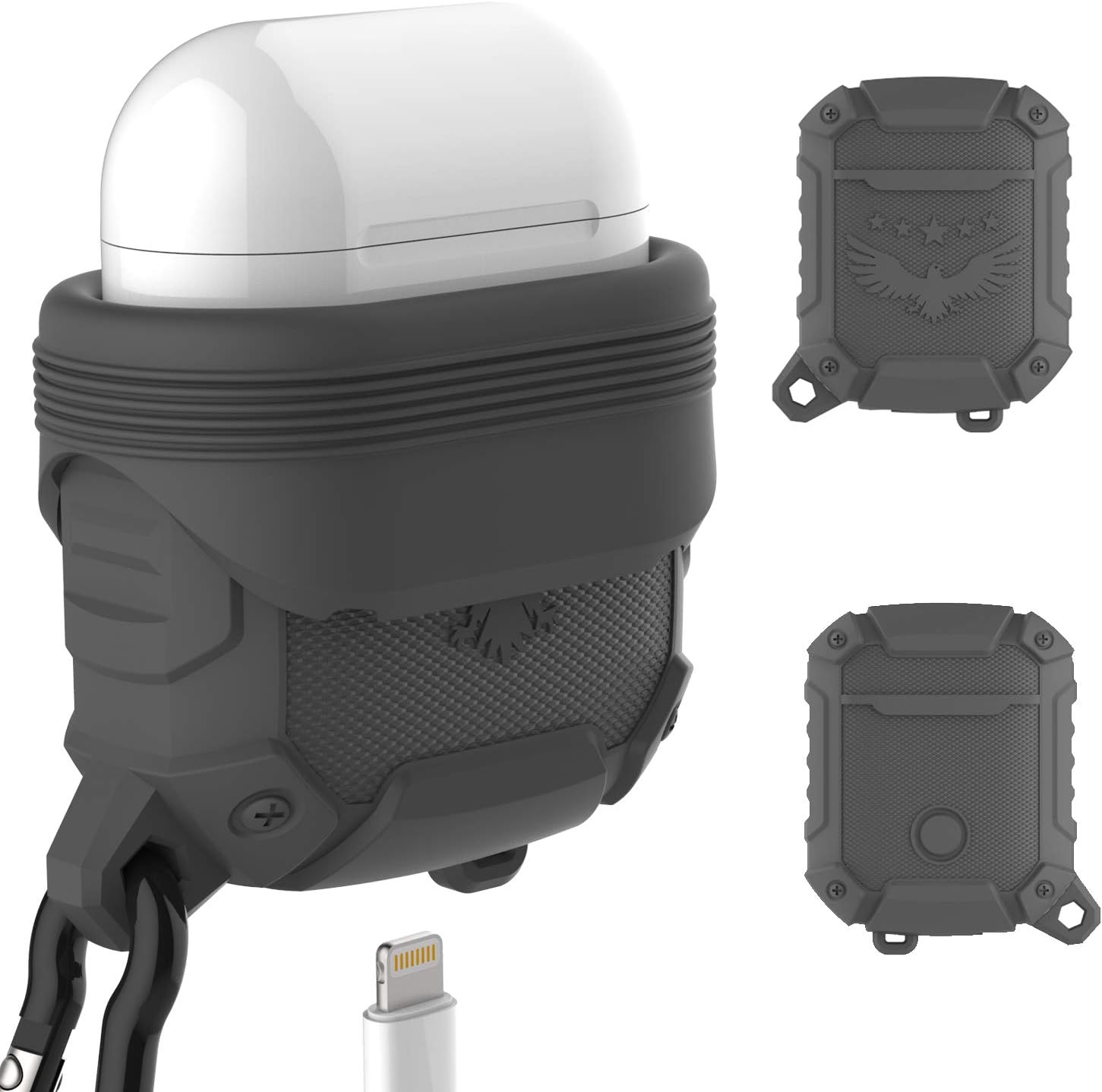 Lwsengme Cover Compatible with Apple Airpods case 1& New Air Pods 2,3-Proof Silicone Charging Case with Keychain Compatible with Apple Airpod Accessories(NOT Compatible with Wireless Charging Case)