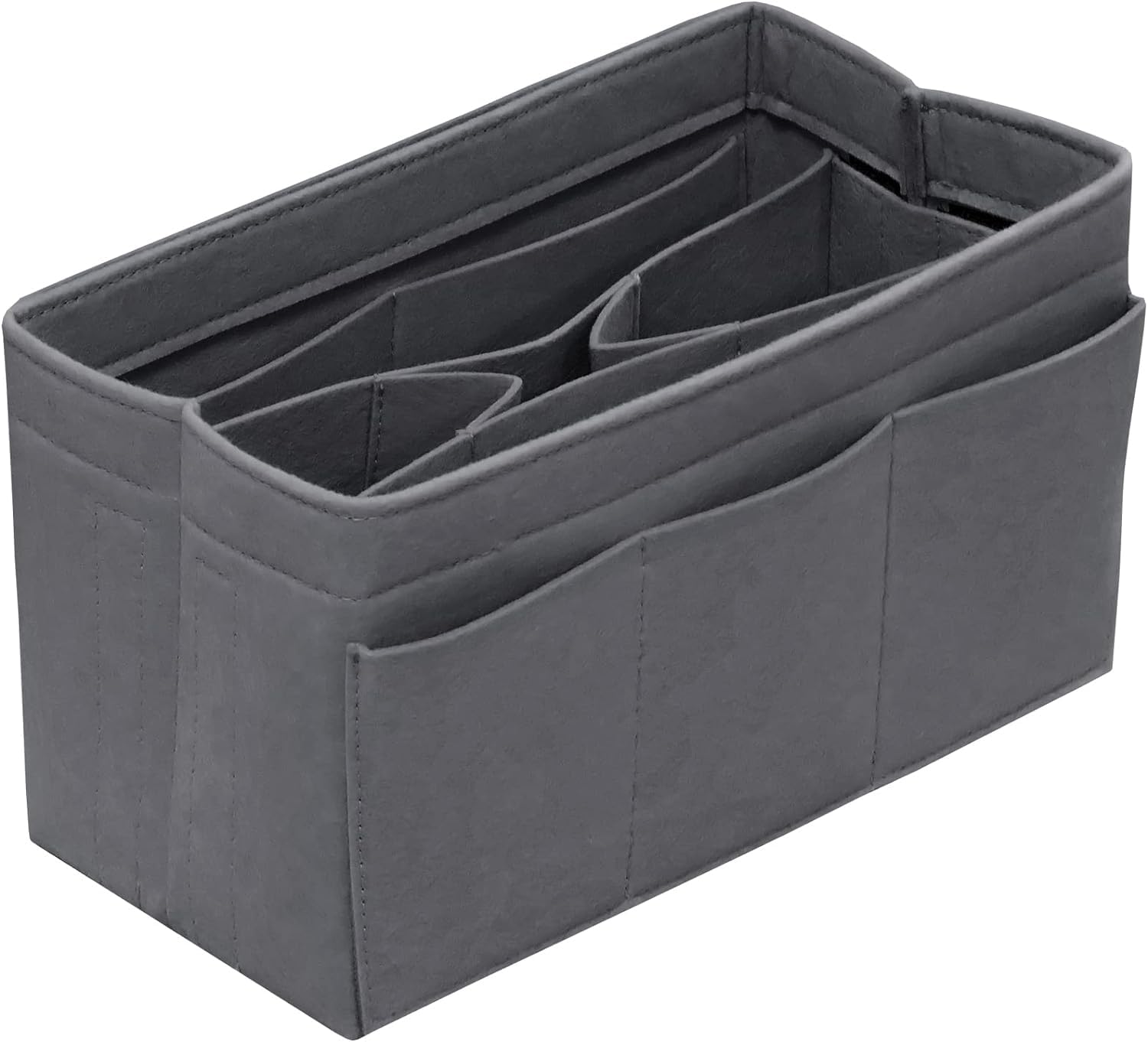 Photo 1 of DailyPlus Purse Organizer Insert Felt Bag Organizer Handbag Organizer Insert Bag In Bag Organizer for Tote Purse Bag 14 Pockets Grey X-Large