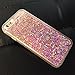 CRAZY PANDA Case Compatible for iPhone 6 6S Case, 3D Creative Luxury Bling Glitter Sparkle Case Infused with Glitter and Stars Moving Quicksand (no Liquid Design) - Pink Diamonds