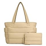 TOPDesign Puffer Tote Bag for Women, Lightweight