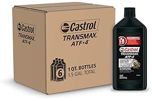 Castrol Transmax ATF+4 Automatic Transmission Fluid, 1 Quart, Pack of 6