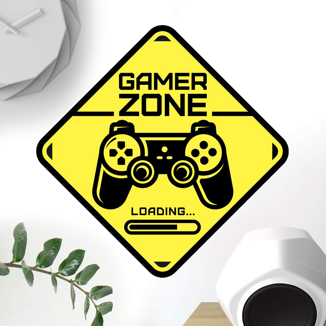 Gamer Zone Door Sign Sticker Wall Art Bedroom Boys Room Gaming Decor Wallpaper Decal Stickers boy Game Vinyl Decoration Baby Kid Bedroom Kids Decals Video Game Loading Controller