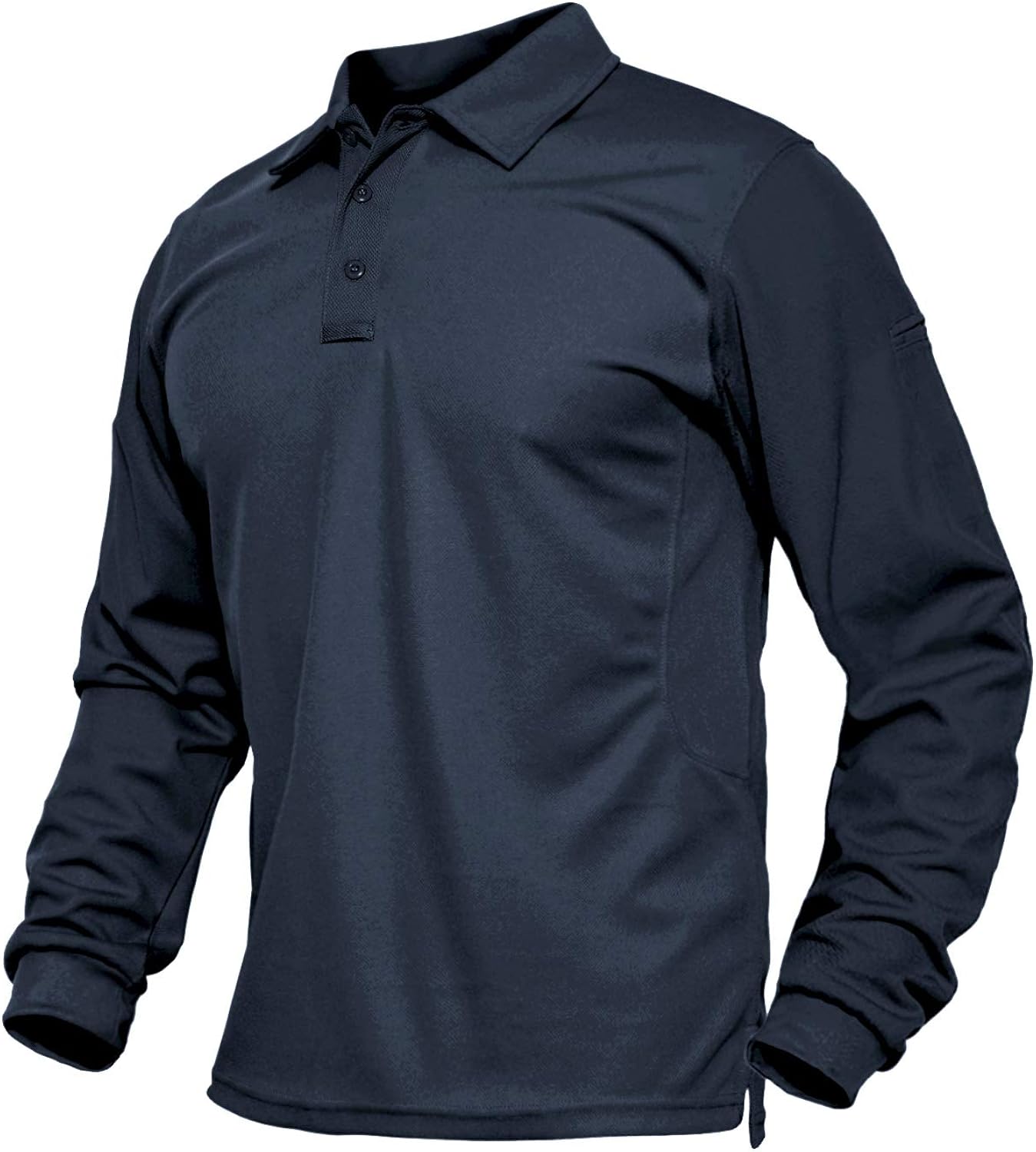 BIYLACLESEN Men's Jersey Golf Polo Shirts Outdoor Pique Performance Tactical Military Long Sleeve Shirts: Clothing