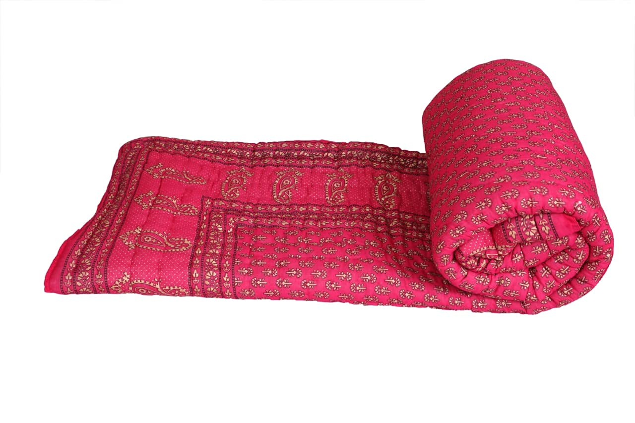 Buy Throw’King Jaipuri Rajai Traditional Shade Double Bad Light Weight