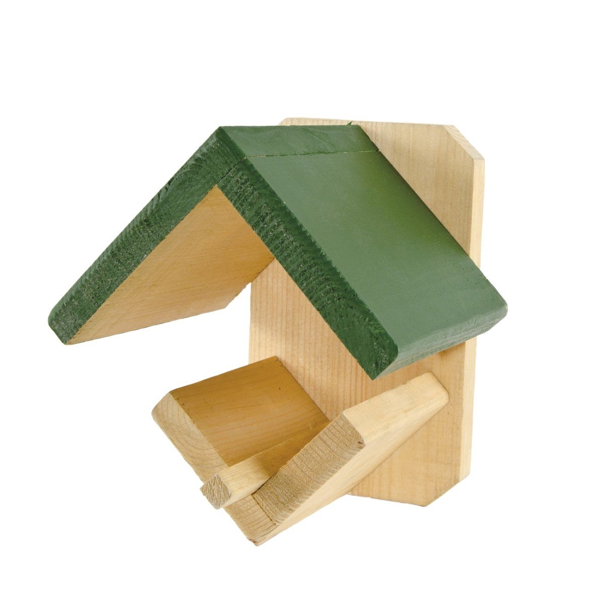 CJ Wildlife Dublin Wild Bird Feeder, Green roof/Brown Base, One Size
