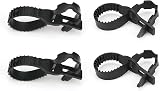 KINGLAKE 4Pcs 40cm Black Tree Ties Adjustable Interlock Garden Supports view 5